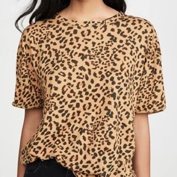 We the Free | Oversized Clarity Tee, Lightweight Leopard Print Crewneck T-Shirt - Picture 2 of 9